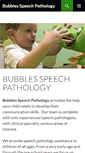 Mobile Screenshot of bubbles-speech.com.au