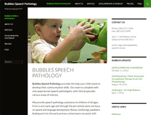 Tablet Screenshot of bubbles-speech.com.au
